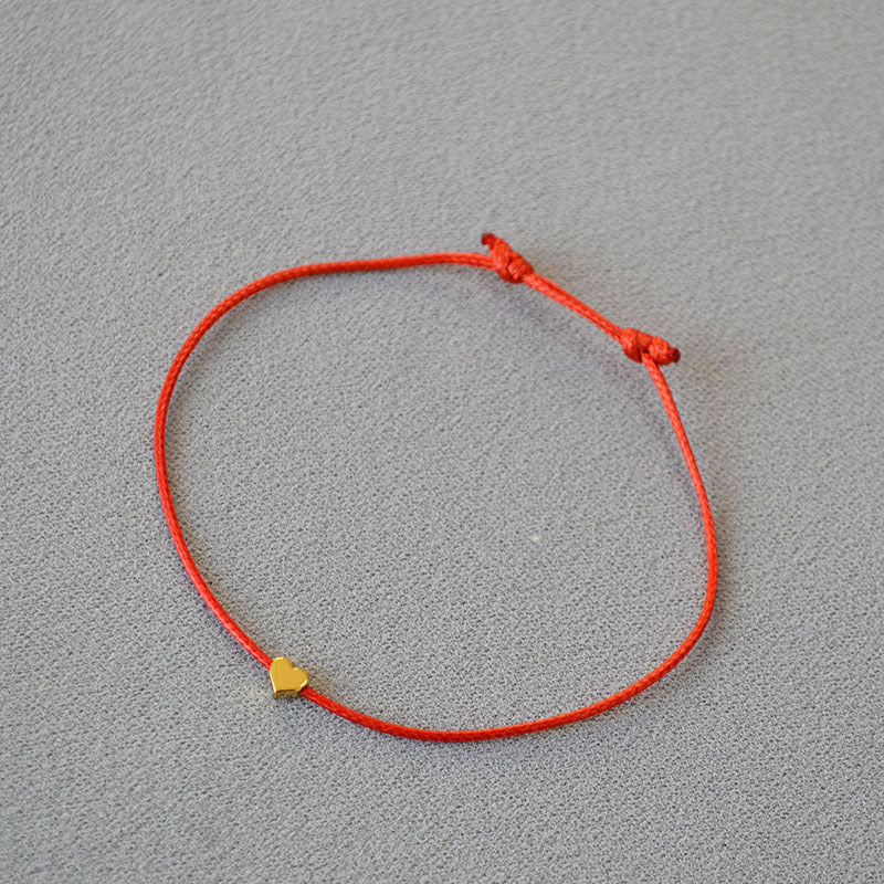 Good Luck Heart Weave Bracelet - Zafari Studio Jewelry