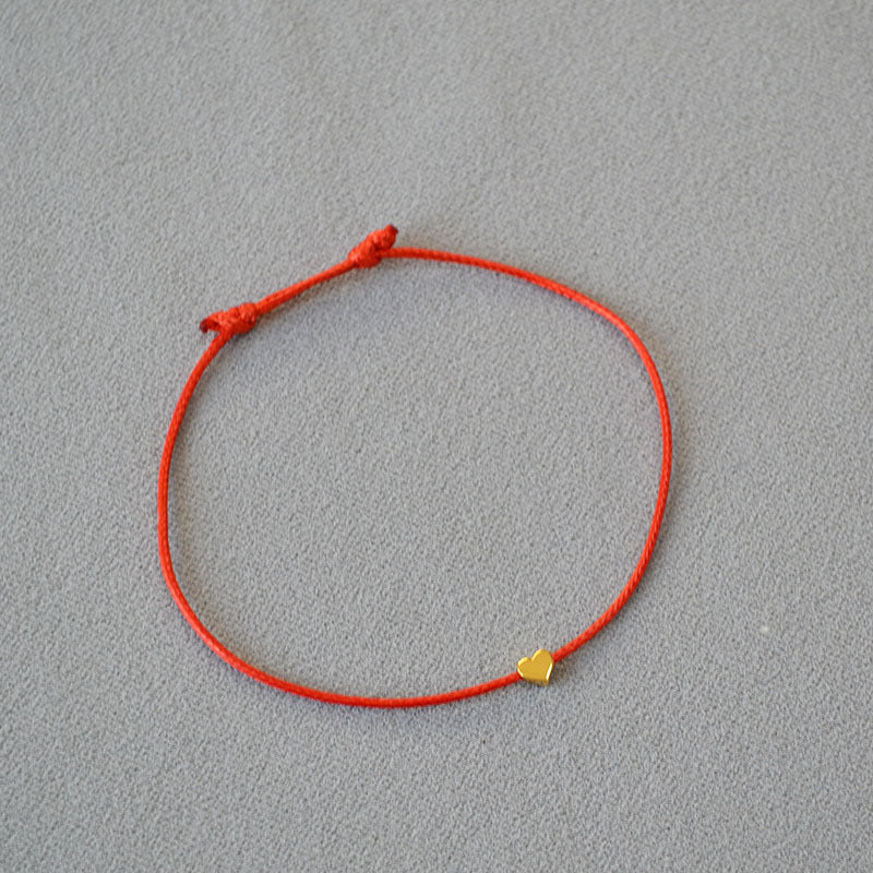 Good Luck Heart Weave Bracelet - Zafari Studio Jewelry