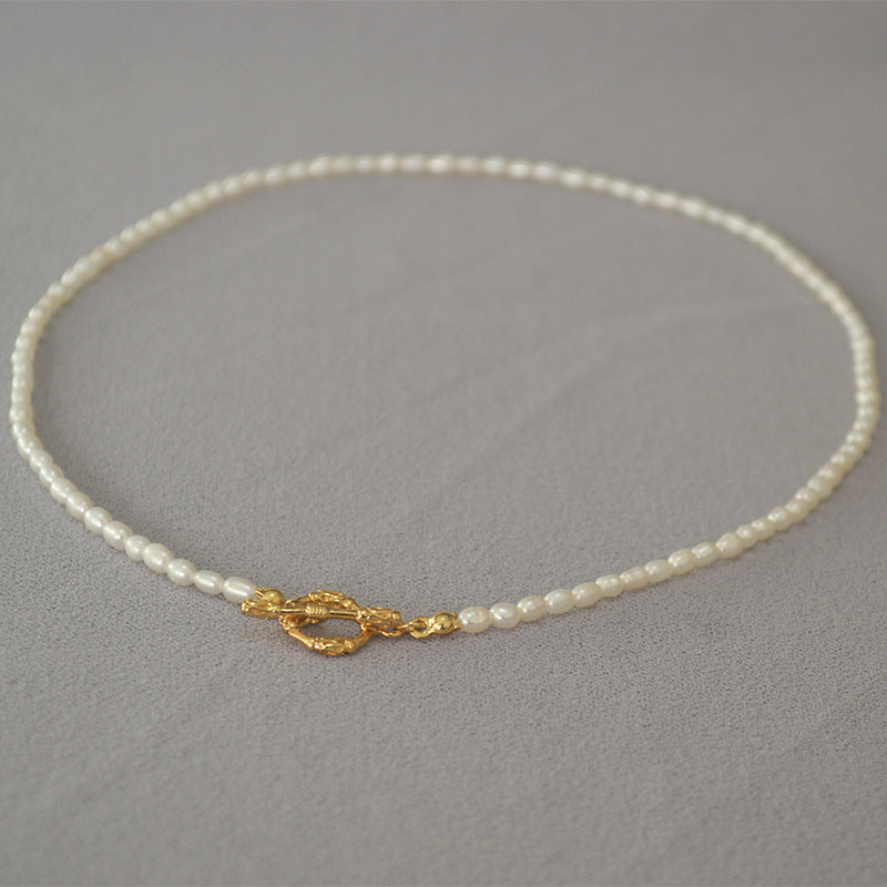 Mini Rice Pearls Beaded Necklace l Bracelet - Zafari Studio - Zafari Jewlery 