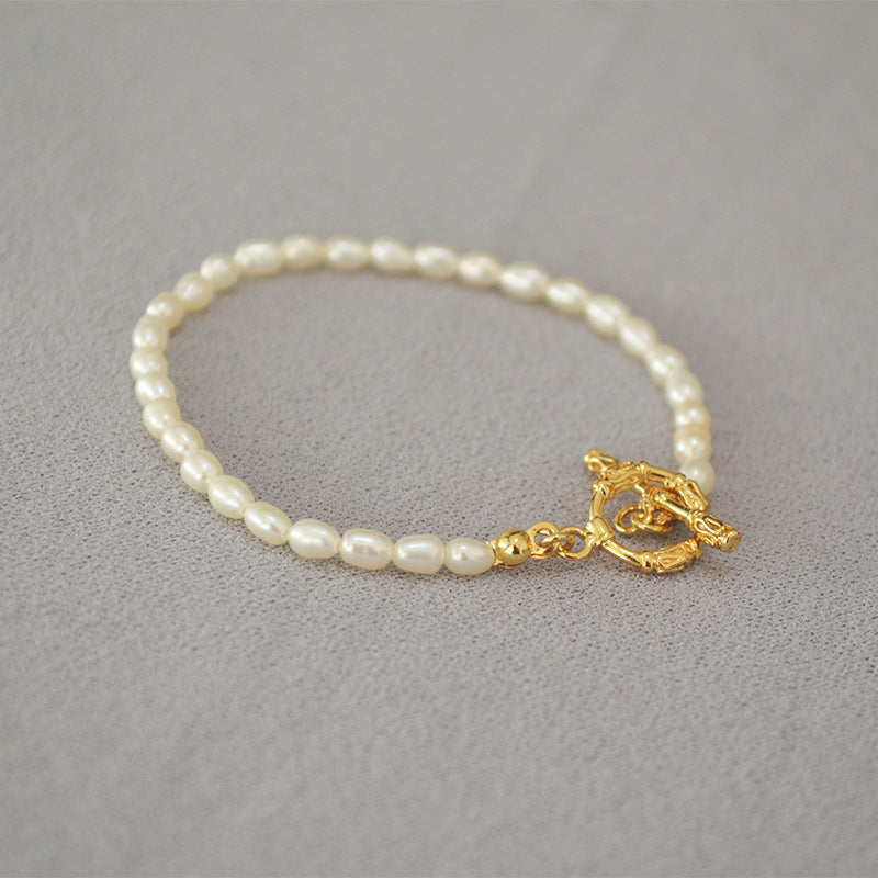 Mini Rice Pearls Beaded Necklace l Bracelet - Zafari Studio - Zafari Jewlery 