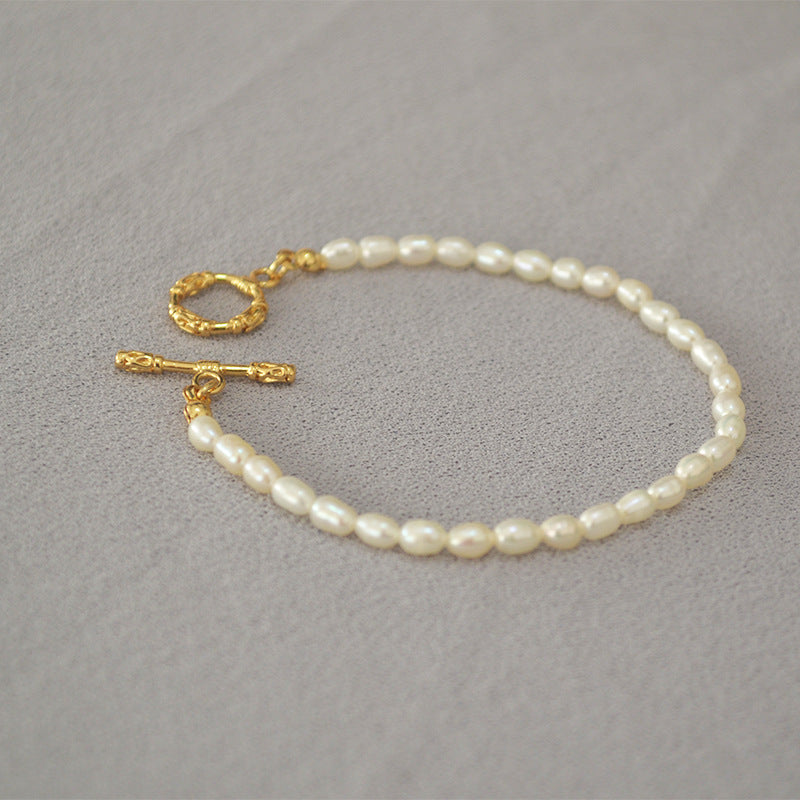 Mini Rice Pearls Beaded Necklace l Bracelet - Zafari Studio - Zafari Jewlery 