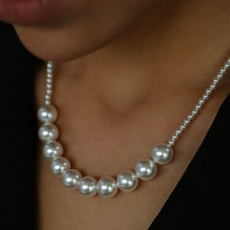 French Minimalist Pearl Necklace (Two Variants) - Zafari Studio Jewelry
