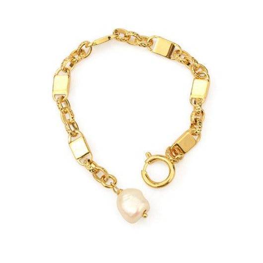 Modern Baroque Pearl Chain Bracelet - Zafari Studio Jewelry
