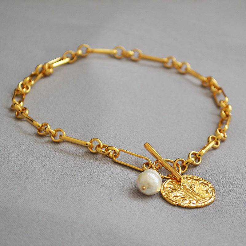 Vintage Baroque Pearl Choker Necklace - Zafari Studio Jewelry