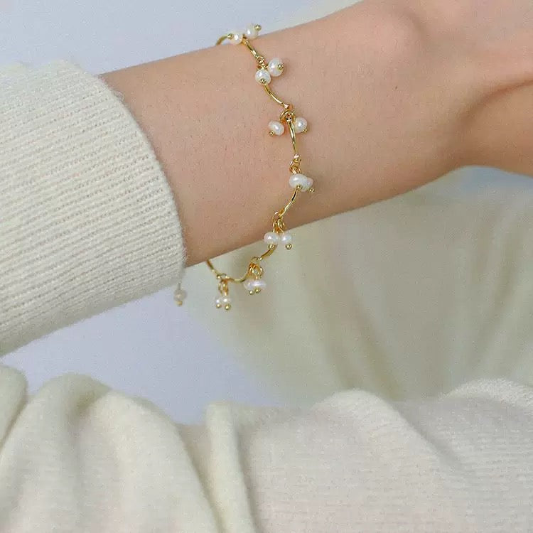 Cherry Pearls Necklace and Bracelet (Purchase Individually) - Zafari Studio Jewelry