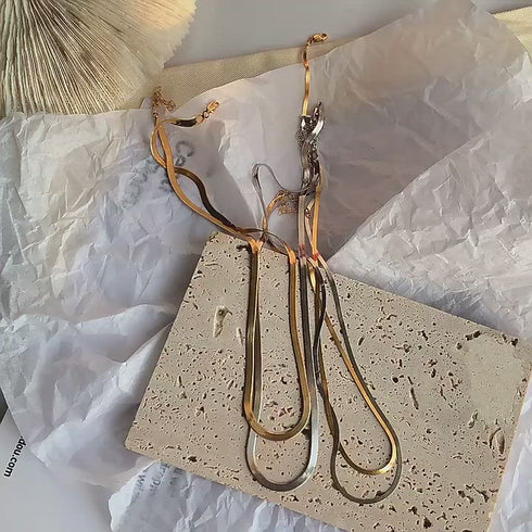 【TATIANA】MODERN FLAT SNAKE CHAIN Necklace★送料・関税込 NAK TATIANA(タチアナ) - 海外通販のBUYMA