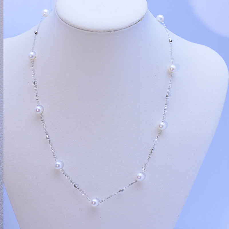 Jessica Pearl Necklace and Bracelet Gold Vermeil (Purchase Individually) - Zafari Studio Jewelry