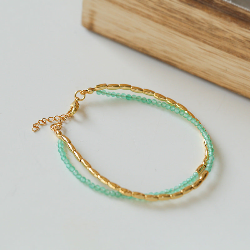 Mini Color Gemstones Beaded Bracelet - Zafari Studio Jewelry