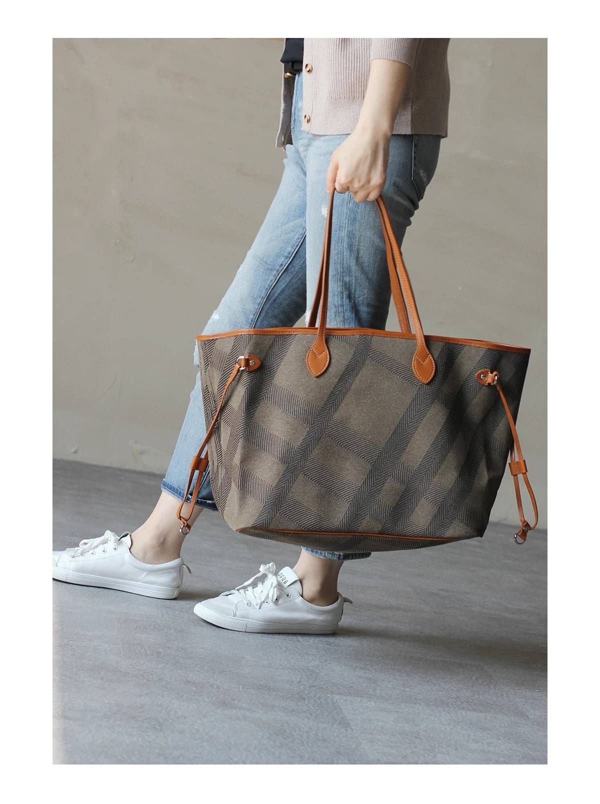 Never Full Large Tote Bag Commuter Bag - Zafari Studio Jewelry