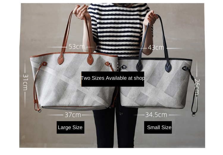 Never Full Large Tote Bag Commuter Bag - Zafari Studio Jewelry