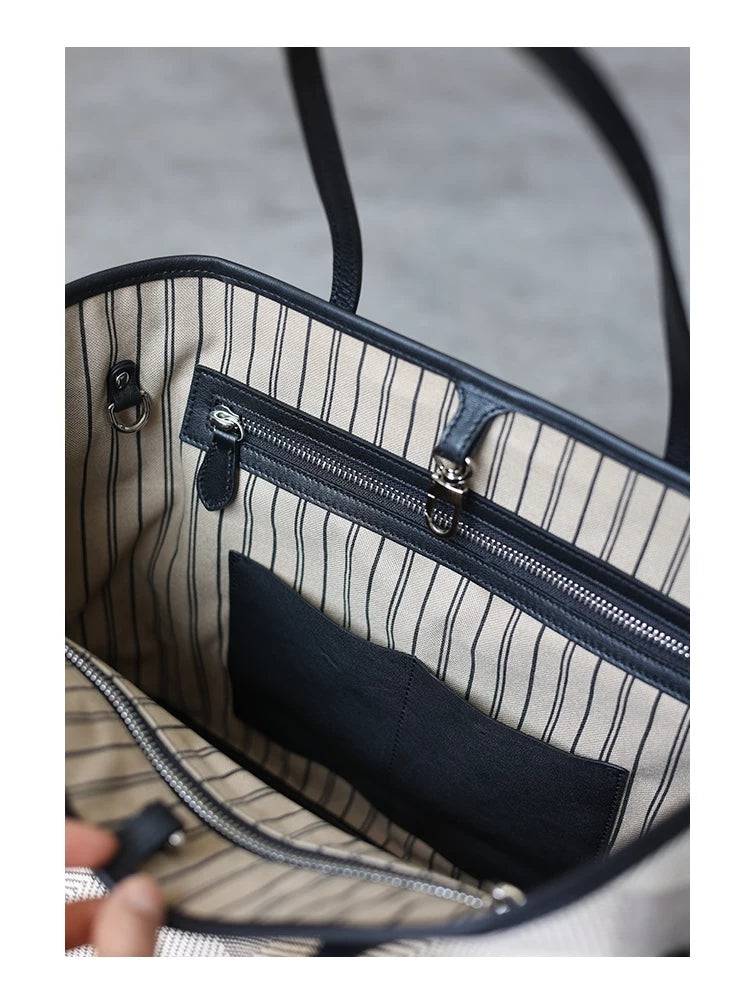 Never Full Large Tote Bag Commuter Bag - Zafari Studio Jewelry