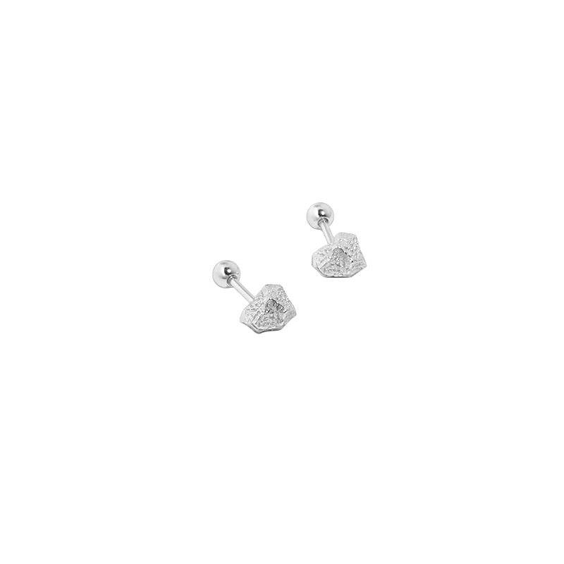Broken ball stud earrings Sterling Silver Gold Vermeil - Zafari Studio Jewelry