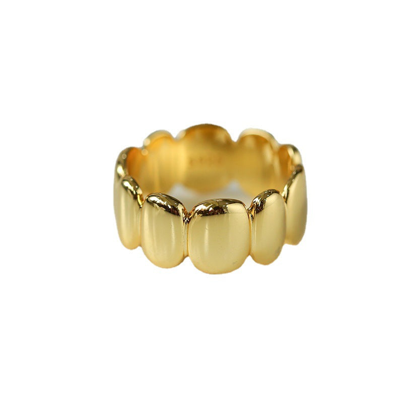 Lace Geometric Gold Vermeil Ring - Zafari Studio Jewelry
