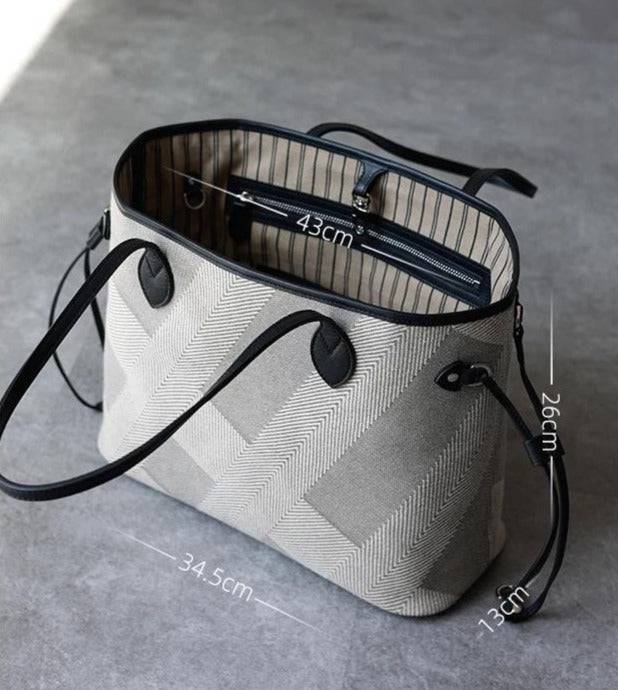 Never Full Small Tote Bag Commuter Bag - Zafari Studio Jewelry