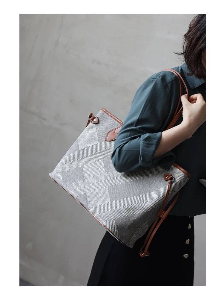 Never Full Small Tote Bag Commuter Bag - Zafari Studio Jewelry