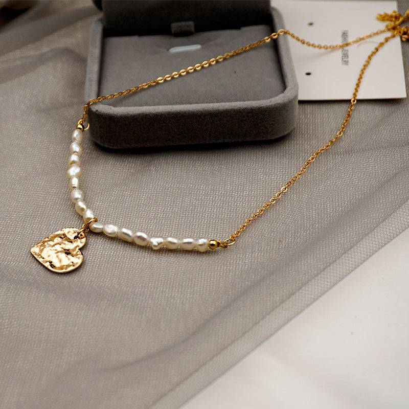 Gold Coin Pearls Pendant Necklace - Zafari Studio Jewelry