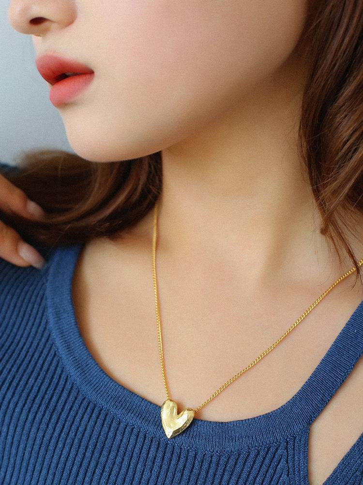 Vintage Heart Shape Necklace and Earrings (Purchase Individually) - Zafari Studio Jewelry