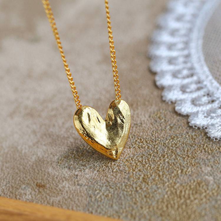 Vintage Heart Shape Necklace and Earrings (Purchase Individually) - Zafari Studio Jewelry