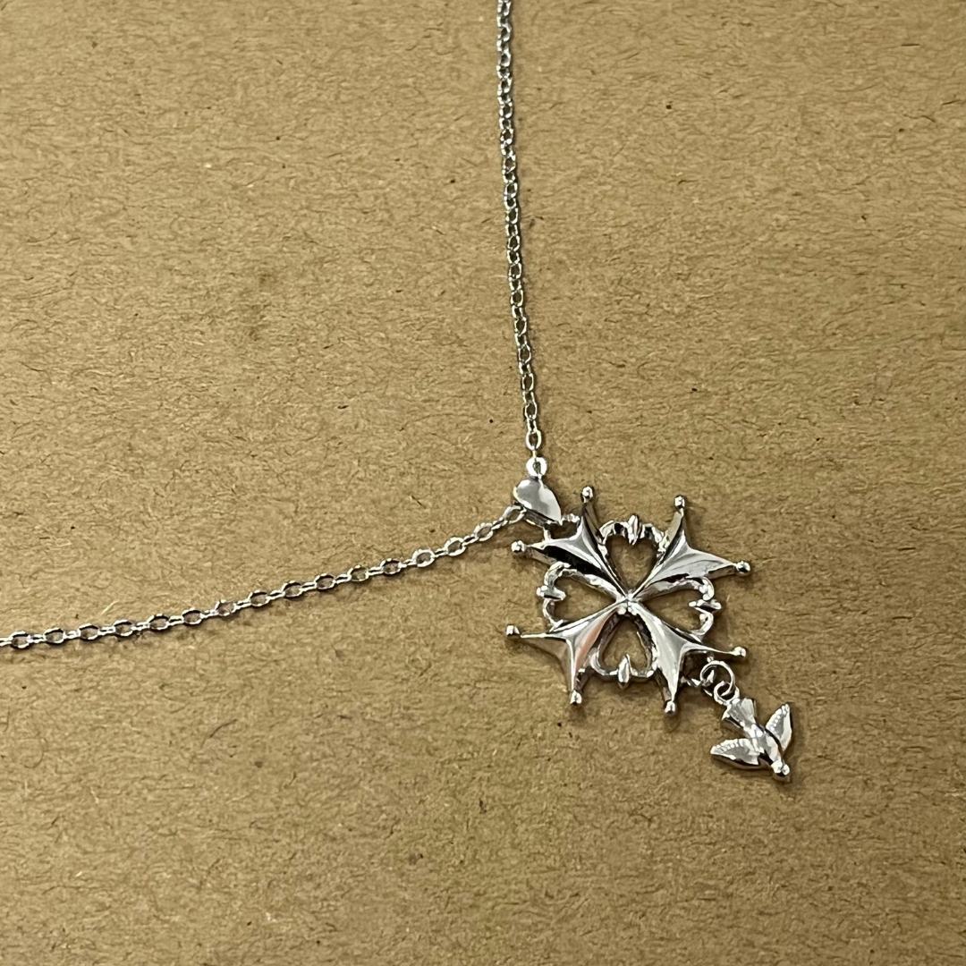 Huguenot Cross Pendant Sterling Silver - Zafari Studio Jewelry