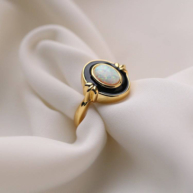 Opal Ring Gold Vermeil | Zafari Studio | rings