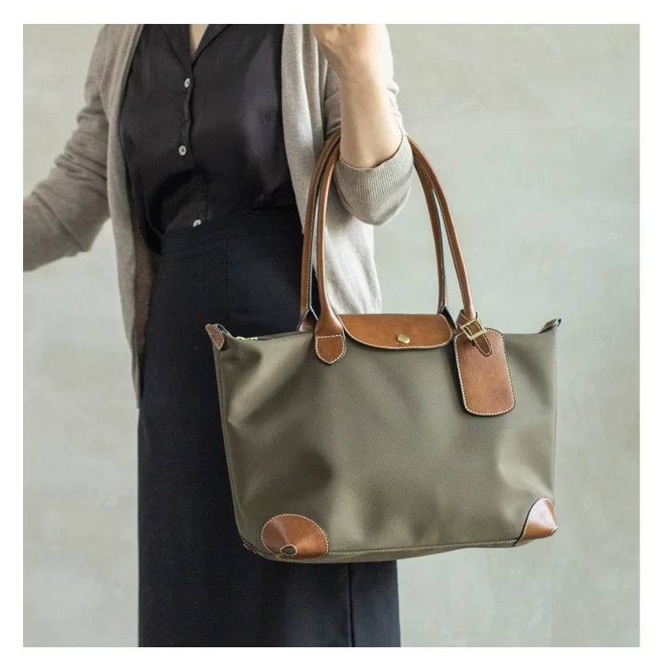 Aikon Traveller Tote Bag Middle Size Long Handle - Zafari Studio Jewelry