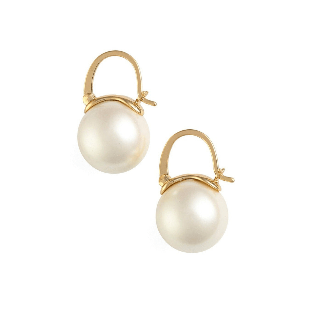 Celine Pearl Earrings Man-made Pearls - Zafari Studio Jewelry
