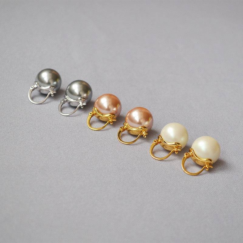 Celine Pearl Earrings Man-made Pearls - Zafari Studio Jewelry