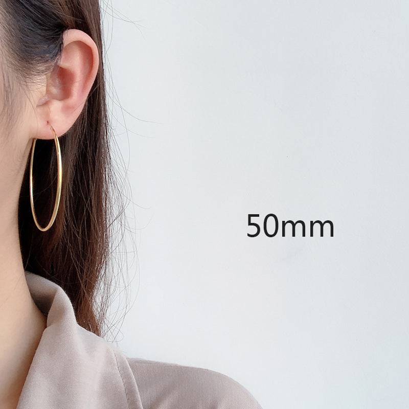 Classic Hoop Earrings Gold Vermeil All Sizes - Zafari Studio Jewelry