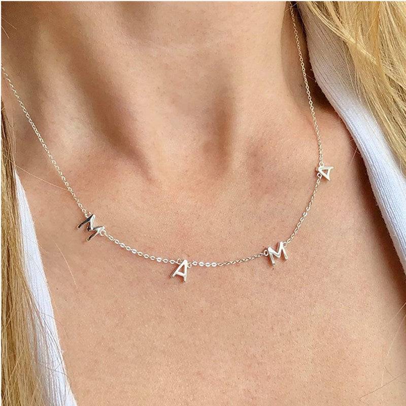 MAMA  Choker Necklace Sterling Silver - Zafari Studio Jewelry