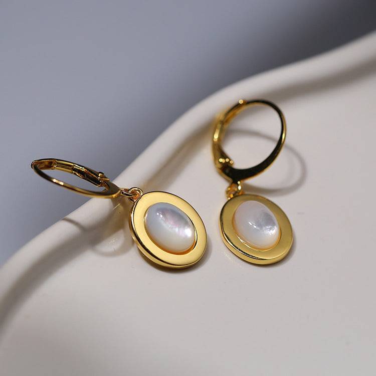 Mother of Pearls Shell Chain Gold Vermeil Necklace Bracelet and Earrings (Purchase Individually) - Zafari Studio Jewelry
