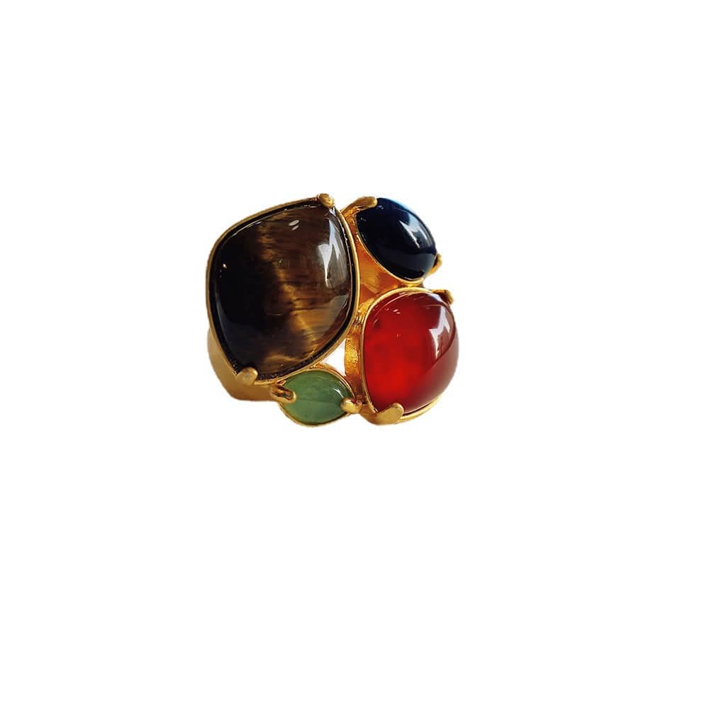 Vintage Gemstone Gold Ring - Zafari Studio Jewelry