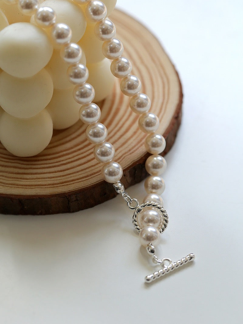 High Quality Crystal Pearl Choker Necklace - Zafari Studio Jewelry