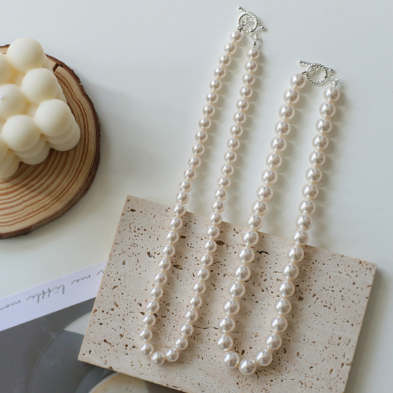 High Quality Crystal Pearl Choker Necklace - Zafari Studio Jewelry