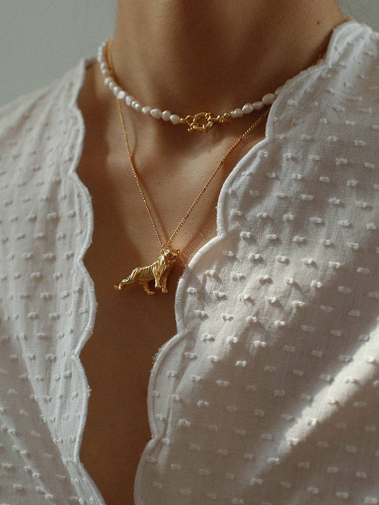 Vintage Baroque Pearl Necklace - Zafari Studio Jewelry