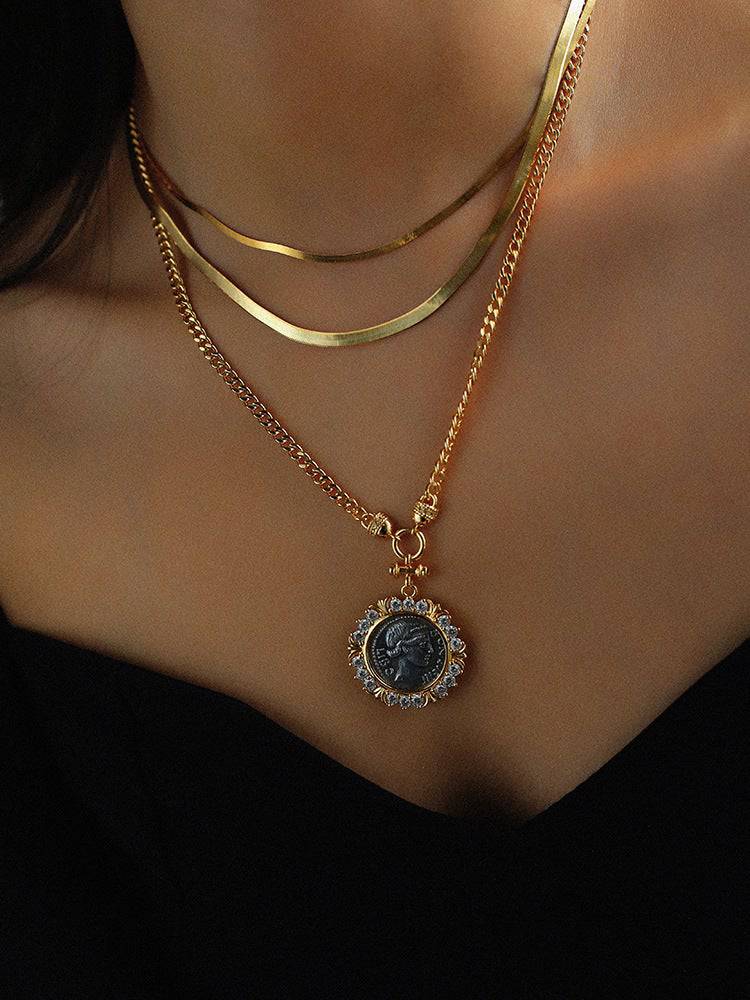 Snake flat chain necklace - Zafari Studio Jewelry