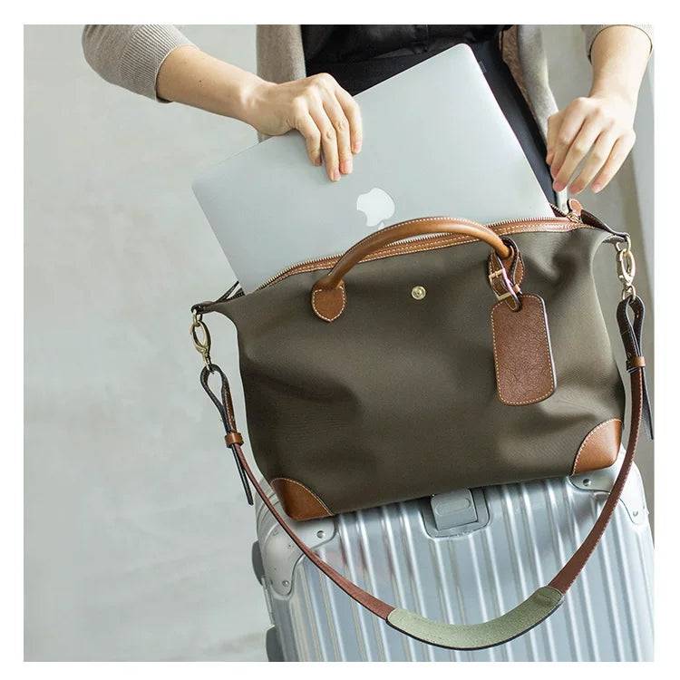 Aikon Traveler Tote Bag Short Handle - Zafari Studio Jewelry